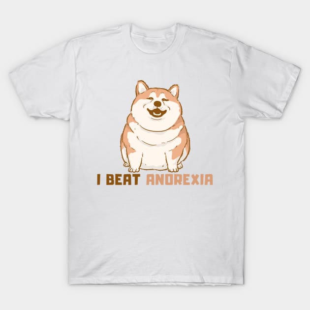 I Beat Anorexia T-Shirt by dudelinart